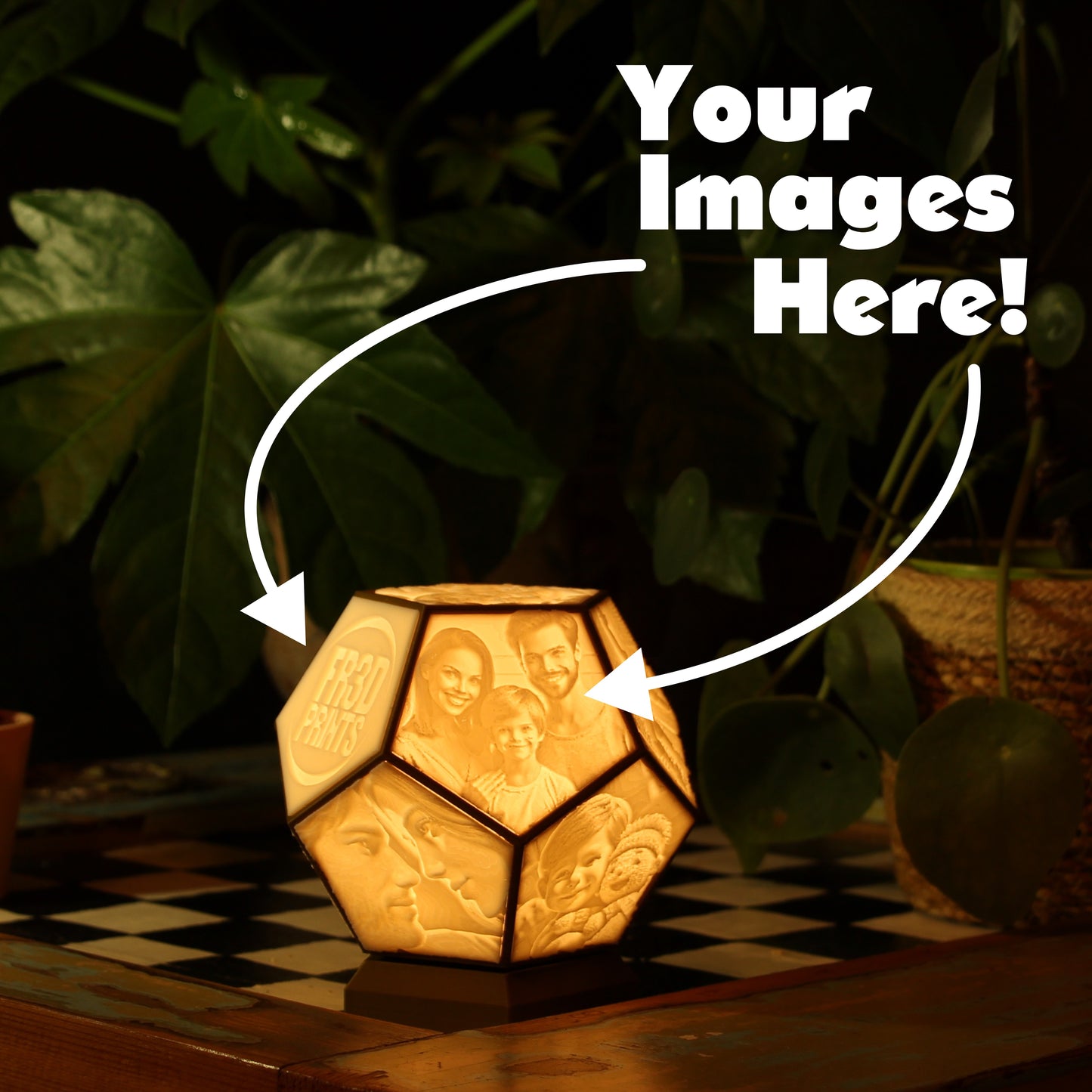 Pentaglow: Personalisierte Lithophanie-Lampe
