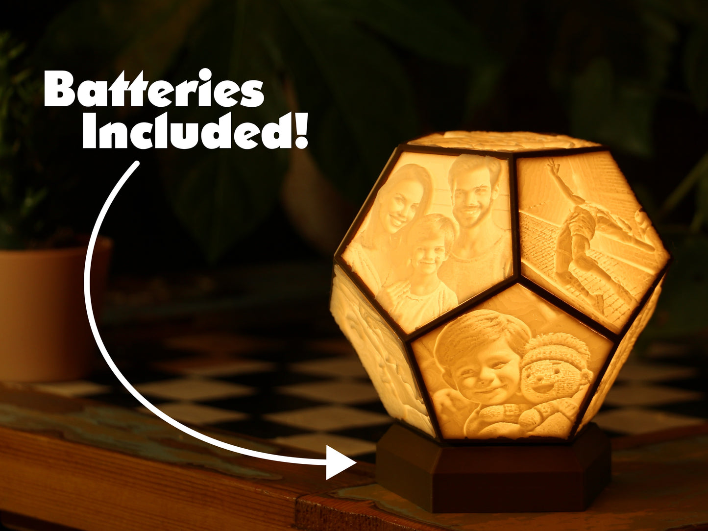 Pentaglow: Personalisierte Lithophanie-Lampe